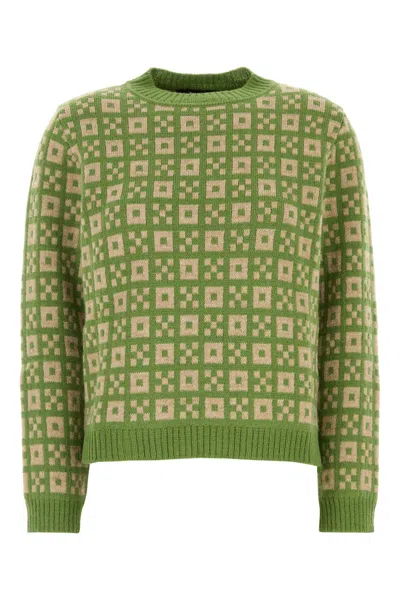 Weekend Max Mara Embroidered Acrylic Blend Paride Sweater In Printed