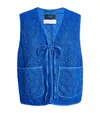 WEEKEND MAX MARA EMBROIDERED FLORAL GILET