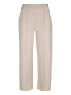 Weekend Max Mara Embroidered-logo Trousers In Pink