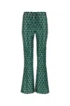 Weekend Max Mara Embroidered Polyester Blend Girino Pant In Multi