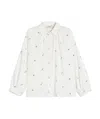 Weekend Max Mara Gilly Embroidered Poplin Shirt In White