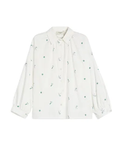 WEEKEND MAX MARA WEEKEND MAX MARA GILLY ALL-OVER PATTERNED BUTTON-UP TOP
