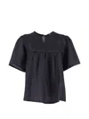 Weekend Max Mara Embroidered Top In Black