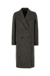 Weekend Max Mara Embroidered Wool Blend Corinto Coat In Antracite