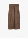 Weekend Max Mara Wool Blend Ebe Wide-leg Pant With Embroidery