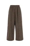 Weekend Max Mara Wool Blend Ebe Wide-leg Pant With Embroidery
