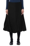 Weekend Max Mara Emery Bubble Hem Midi Skirt In Black