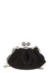 Weekend Max Mara Women's Emmy - Small Satin Pastry Bag With Rhinestones In Black