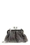 Weekend Max Mara Emy - Small Satin And Rhinestone Bag In Black