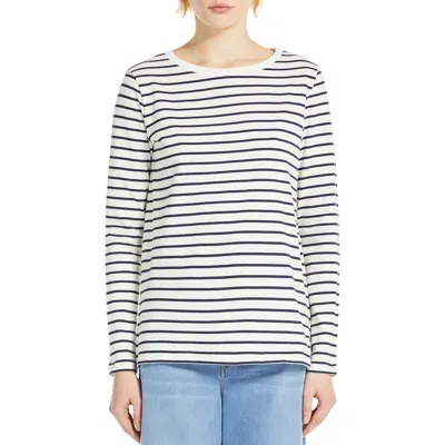 Weekend Max Mara Womens Navy Erasmo Striped Cotton T-shirt In Navy Pinstripes