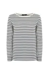 Weekend Max Mara Womens Navy Erasmo Striped Cotton T-shirt In F.do Avorio