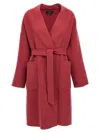 Weekend Max Mara Eris Coats And Trench Coats Fuchsia In Multi