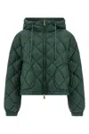Weekend Max Mara Eris Puffer Jackets Green In Green