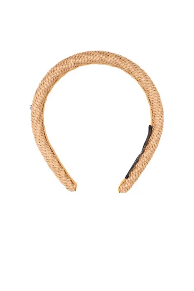 Weekend Max Mara Eschilo Headband In Raffia In Beige