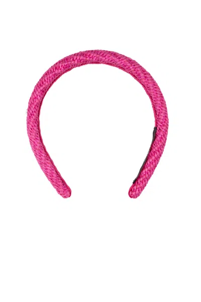 Weekend Max Mara Eschilo Headband In Raffia In Orchidea