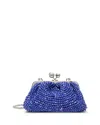 Weekend Max Mara Eschimo Beaded Handbag In Blue