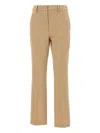 Weekend Max Mara Estasi Belt-loops Straight Trousers In Nude