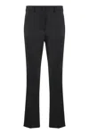 Weekend Max Mara Straight-leg Trousers With Ruffled Accents And Pockets
