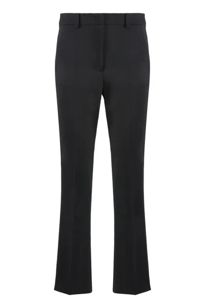 Weekend Max Mara Estasi Straight-leg Trousers In Black