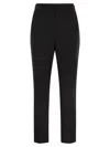 Weekend Max Mara Vite Cotton Trousers In Black