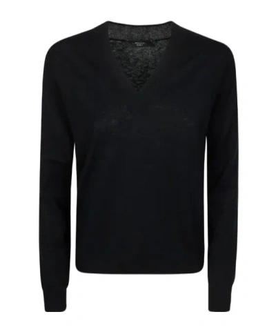 Weekend Max Mara Estremo V-neck Jumper In Black