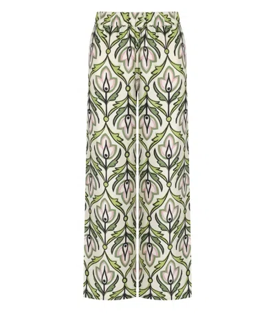 WEEKEND MAX MARA WEEKEND MAX MARA EUSEBIO - SILK TWILL TROUSERS