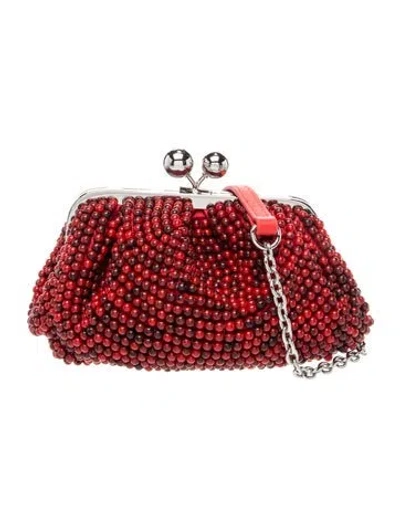 Pre-owned Weekend Max Mara Evening Bag In Red