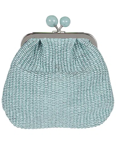 Weekend Max Mara Extra Small Pasticcino Bag In Blue