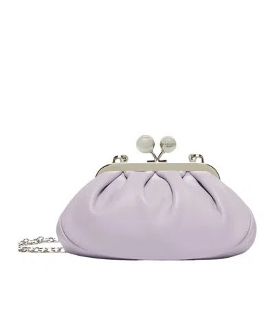 Weekend Max Mara Extra-small Pasticcino Bag In Shiny Sheepskin In Lavender