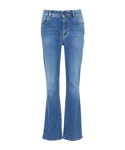 Weekend Max Mara Faded Flared-leg Jeans In Blue