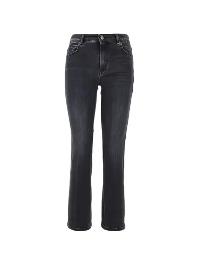 Weekend Max Mara Faded-effect Slim-fit Jeans In Black