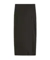 Weekend Max Mara Falling Smooth Skirt In Black