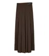 Weekend Max Mara Fastoso Chocolate Skirt In Brown