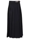 Weekend Max Mara Fastoso Gonna Lunga Kilt Blu Skirts Blue In Black