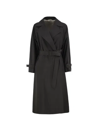 Weekend Max Mara Belted Trench Coat In Animal Print