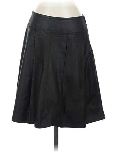 Pre-owned Weekend Max Mara Faux Leather Skirt In Black