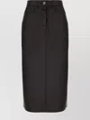 Weekend Max Mara Faux Leather Skirt With Pockets And Detailing In Brown