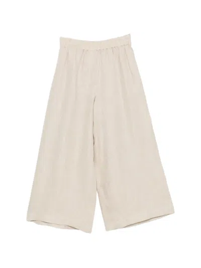 Weekend Max Mara Felino Elasticated Cropped Trousers In Neutral