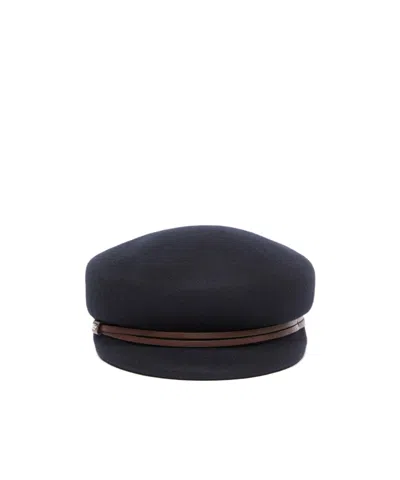 Weekend Max Mara Wkaopossum Wool Felt Hat In Black