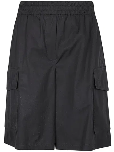 Weekend Max Mara Fida High Waist Bermuda Shorts In Black