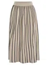 WEEKEND MAX MARA WEEKEND MAX MARA FINANCE STRETCH VISCOSE PLEATED SKIRT