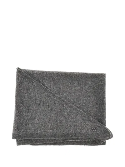 Weekend Max Mara Fine-knit Cashmere Scarf In Gray