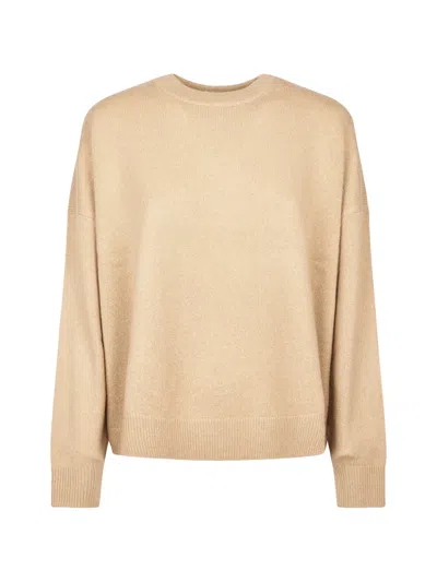 Weekend Max Mara Fine-knit Cashmere Sweater In Neutral