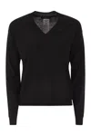 Weekend Max Mara Weekend Maxmara Fiocchi V Neck Jumper In Wool And Cashmere In Brown