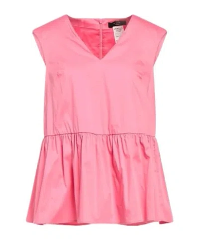 Weekend Max Mara Fitted Short-sleeved Top In Pink