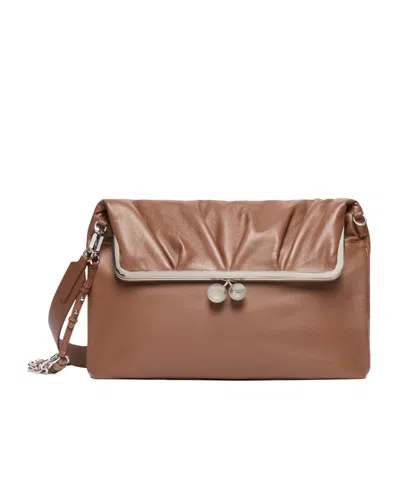 Weekend Max Mara Flap Shoulder Bag In Brown