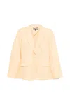 Weekend Max Mara Flap-pocket Blazer In Yellow