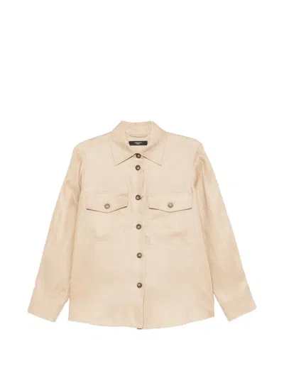 Weekend Max Mara Flap-pocket Shirt Jacket In Neutral