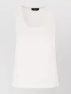 Weekend Max Mara Flared Cotton Top Front Poplin In White