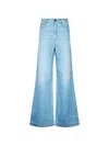 Weekend Max Mara Flared Denim Jeans In Blue